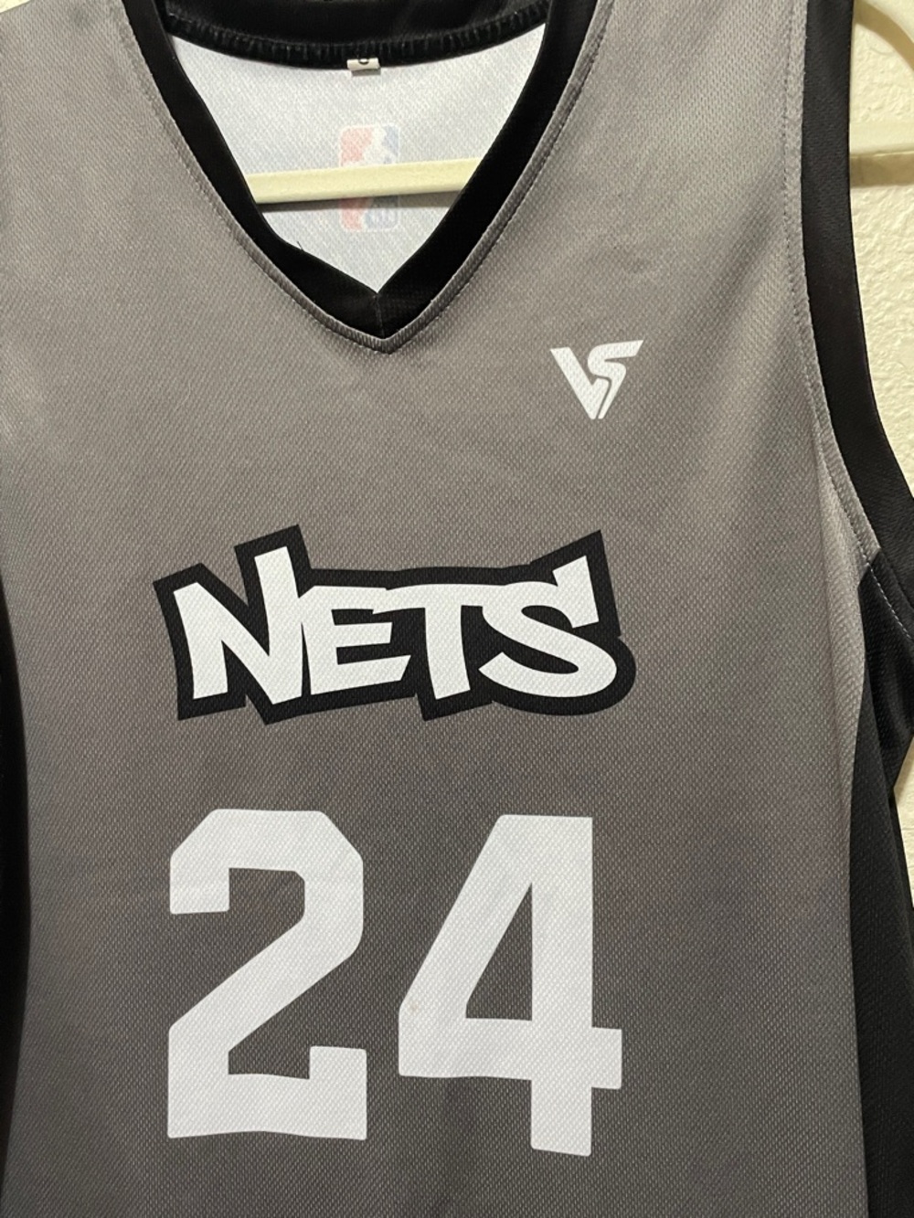 NBA Nets Burleson Men's Gray And Black Jersey. Good Condition. Size S. - Picture 2 of 6